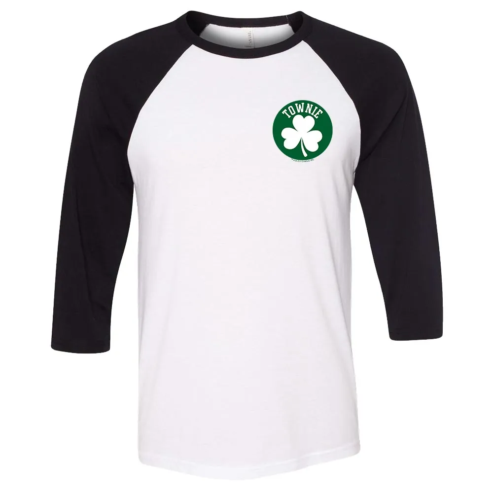 City on a Hill Shamrock Townie 3/4 Sleeve Baseball T-Shirt