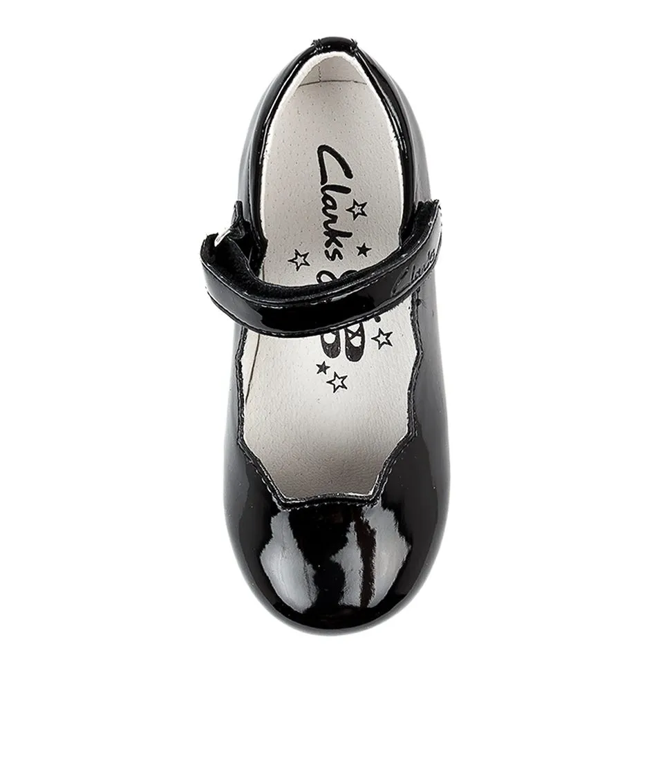 CLARKS Audrey Tot Black Patent