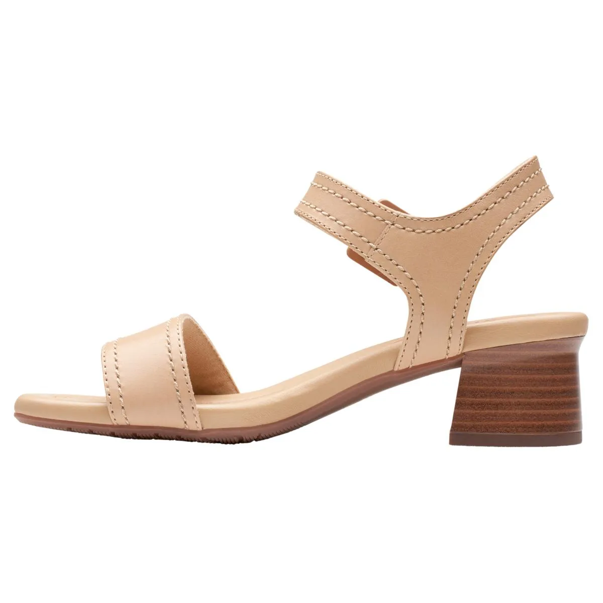      Clarks Collection Desirae Coast Leather Heeled Sandal     