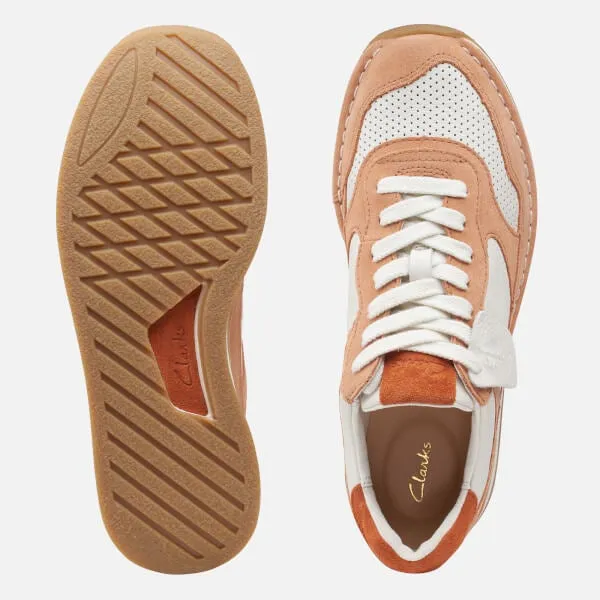 Clarks Craft Run Tor Suede and Leather Trainers