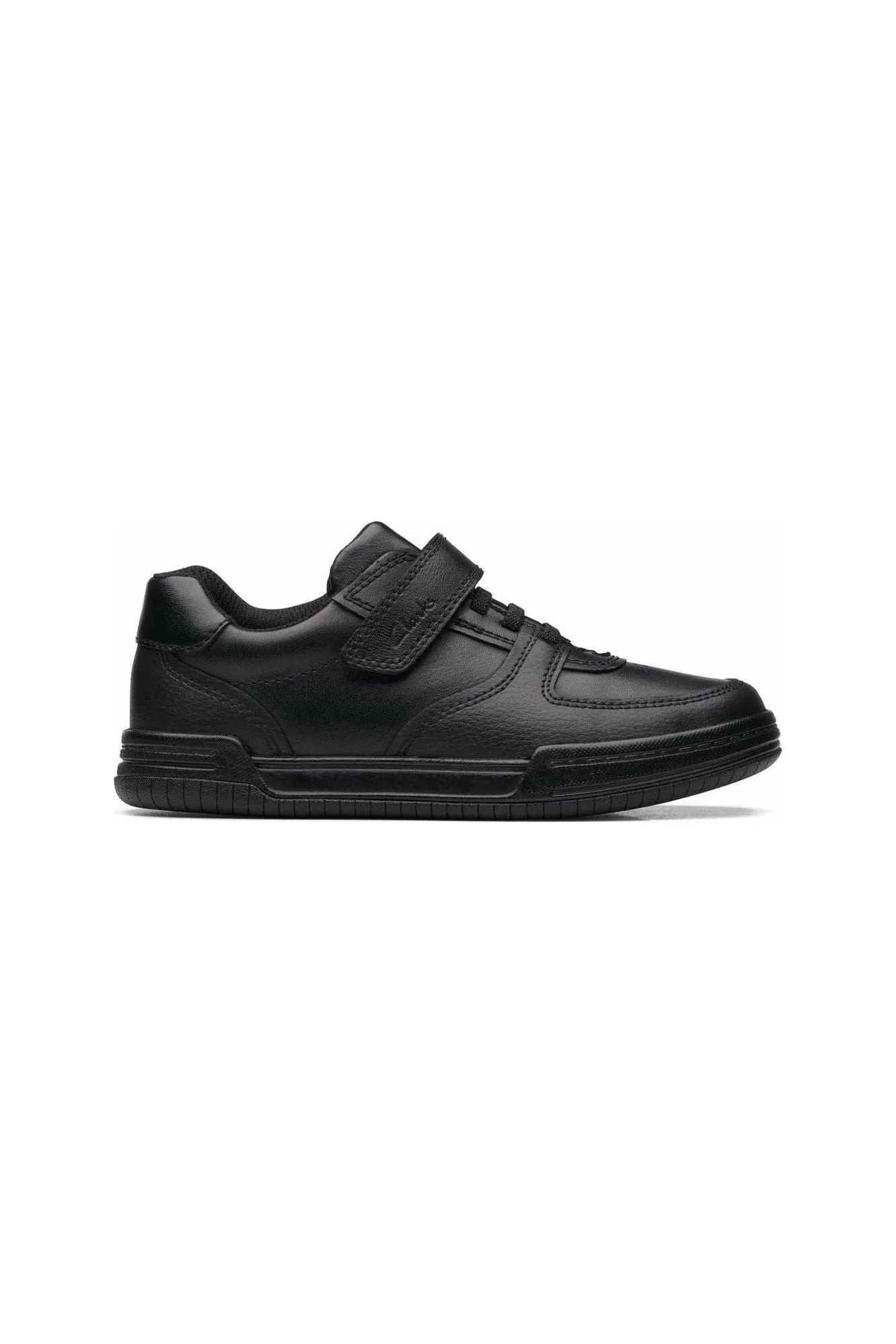 Clarks Fawn Lay Kid in black leather