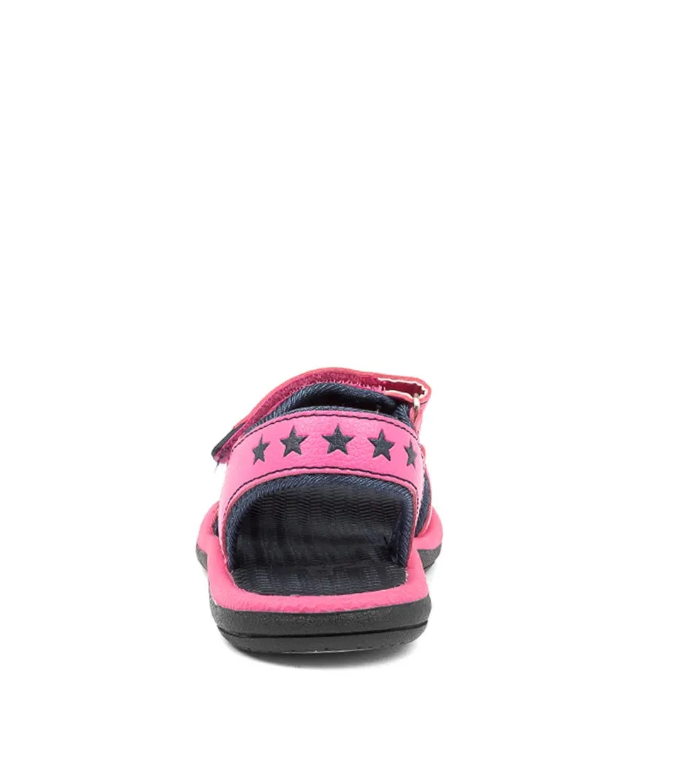 CLARKS Flip Tot Fuchsia-navy