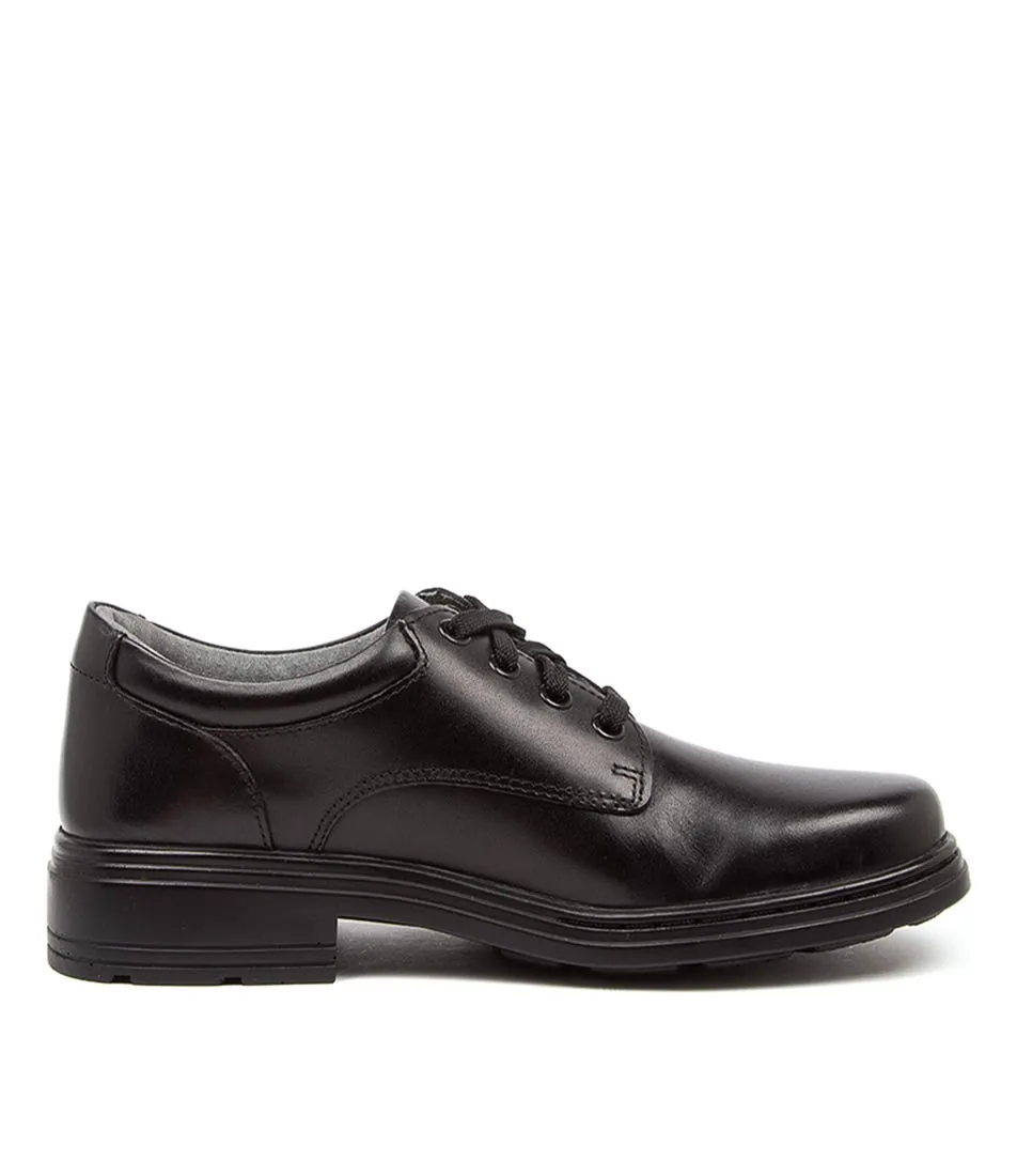 CLARKS Infinity Jnr E Blk Lthr