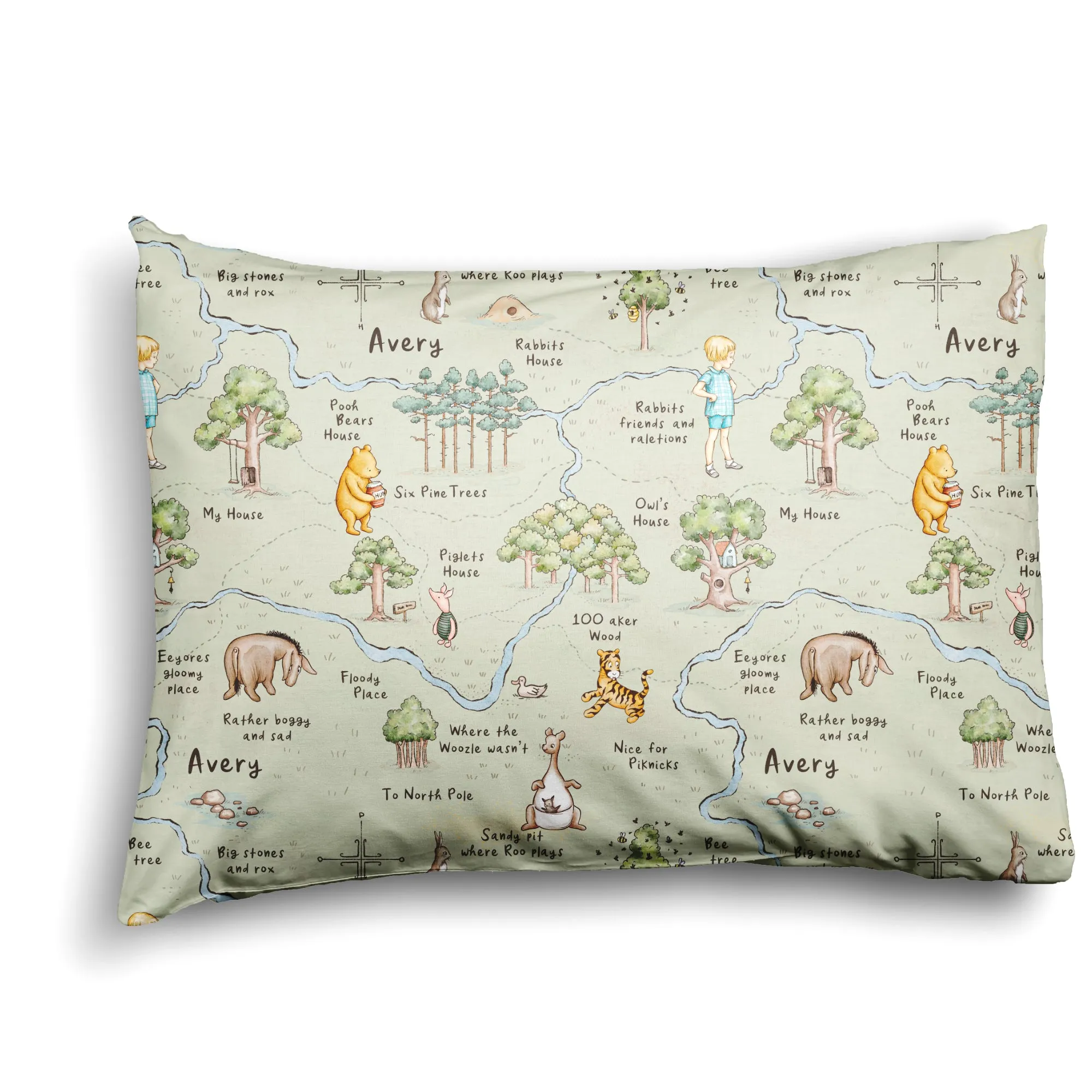 Classic Pooh - Envelope Style Pillowcase