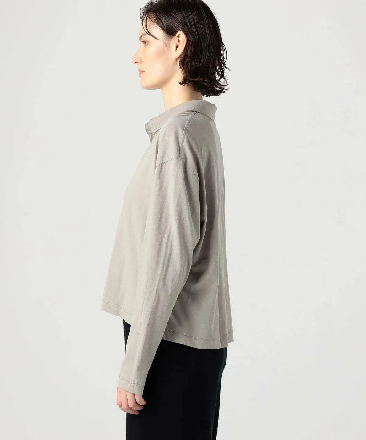 Clean Finish Jersey Open Polo-Magma