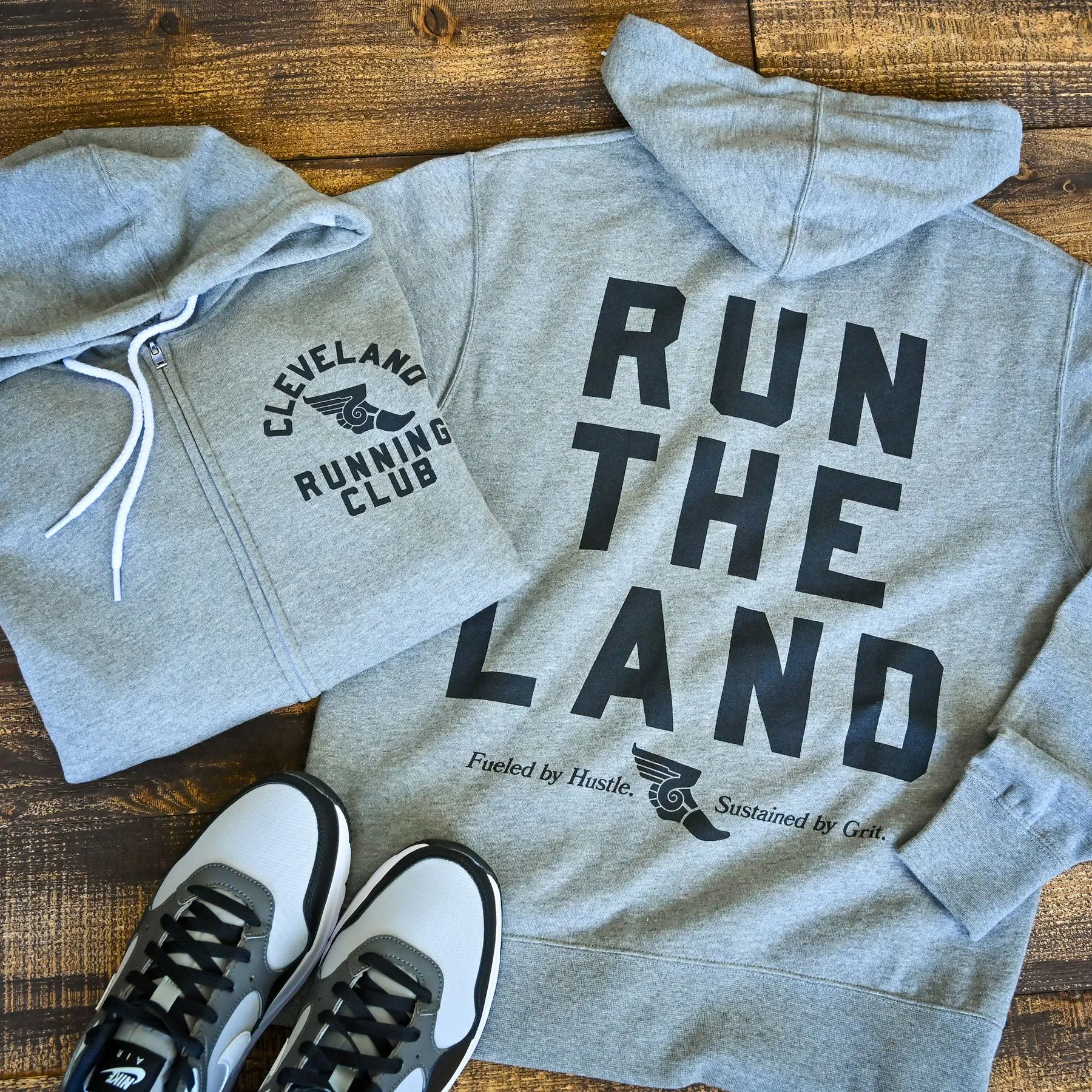 Cleveland Running Club - Unisex Zip-up Hoodie-