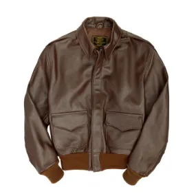 Cockpit USA WWII Government Issue A-2 Jacket Brown or Mahagony USA Made