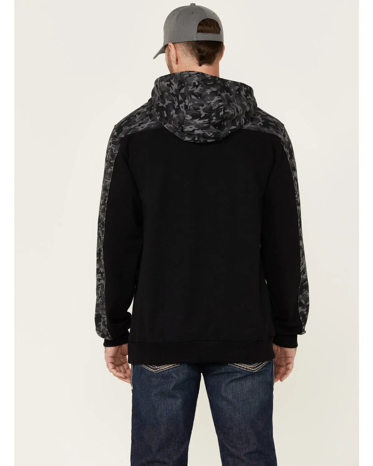Cody James Men's FR Printed Fleece Hooded Work Sweatshirt