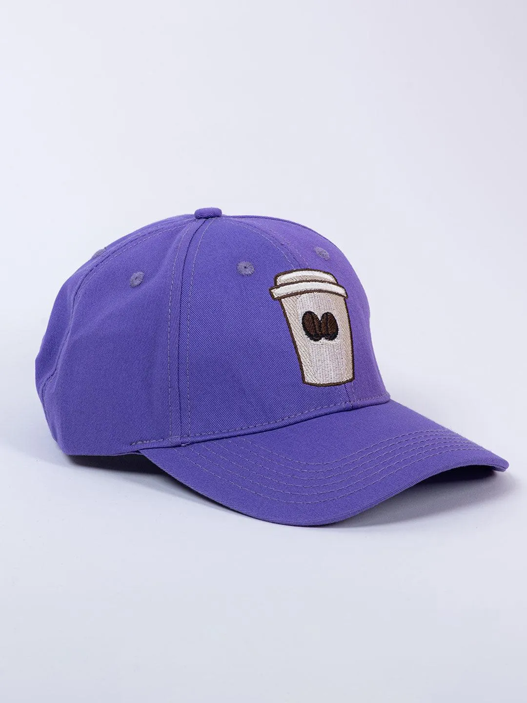 Coffee Mug Purple Free Size Unisex Baseball Caps