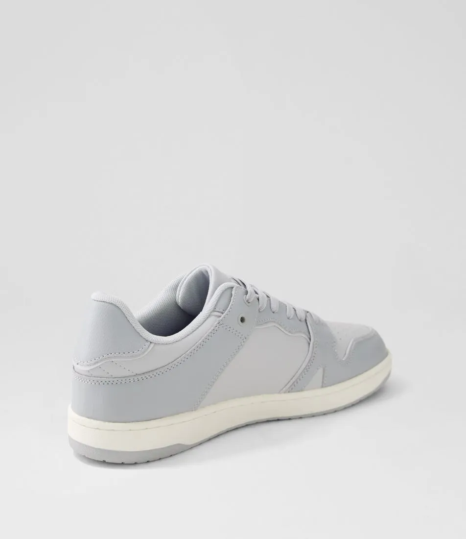 COLORADO Retro Light Grey Leather Sneakers