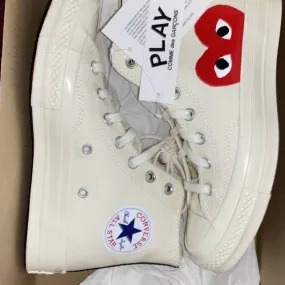 Comme des garÇons x chuck taylor all star hi 'milk