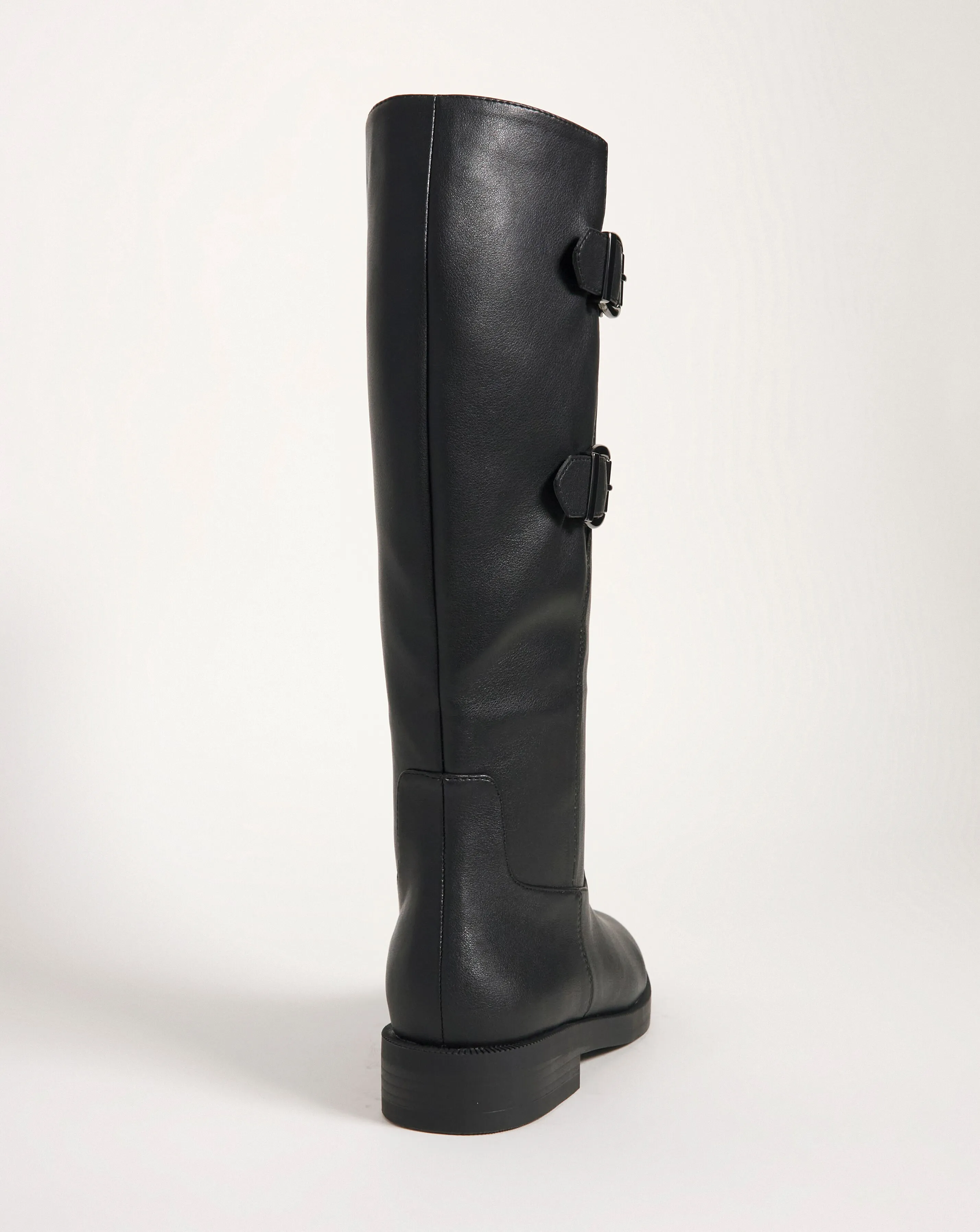 Comso Double Buckle High Leg Boot E Fit Curvy Plus Calf