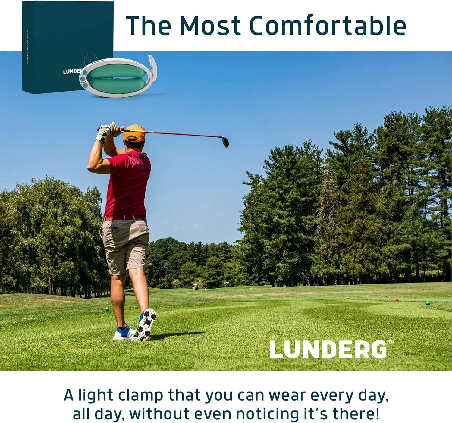 Confidence Clamp by Lunderg - Comfortable Urinary Incontinence Clamp with 3 Adjustable Sizes & Travel Bag - Recommended by Docto