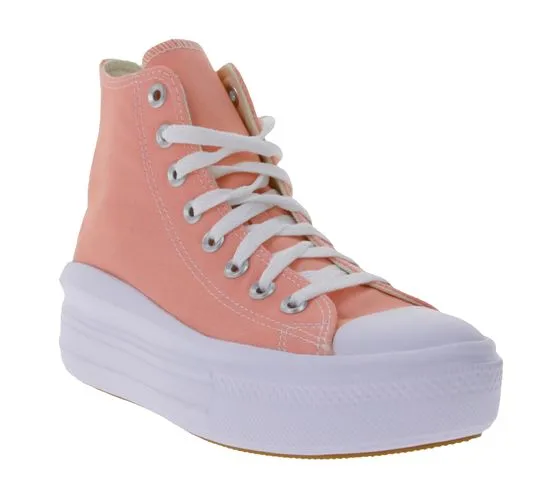 Converse Chuck Taylor All Star Move baskets montantes femme à semelle plateforme A03544C rose