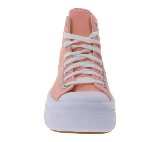 Converse Chuck Taylor All Star Move baskets montantes femme à semelle plateforme A03544C rose