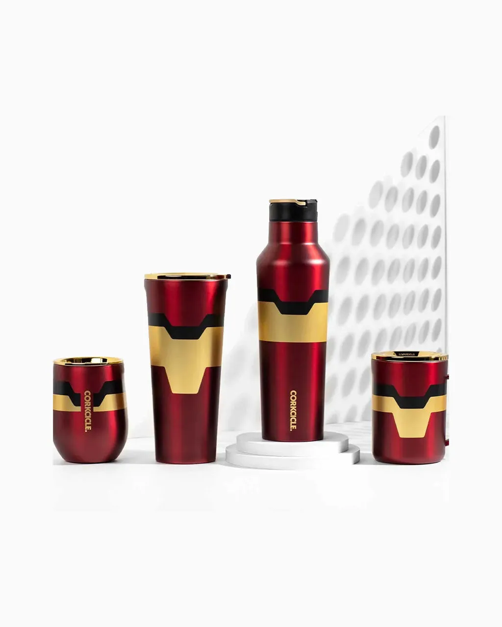 Corkcicle Stemless 12oz - Marvel Iron Man
