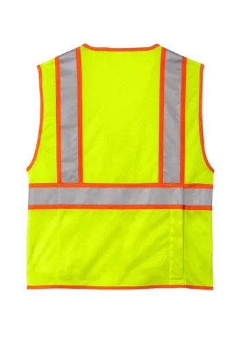 CornerStone - ANSI 107 Class 2 Surveyor Zippered Two-Tone Vest. CSV105