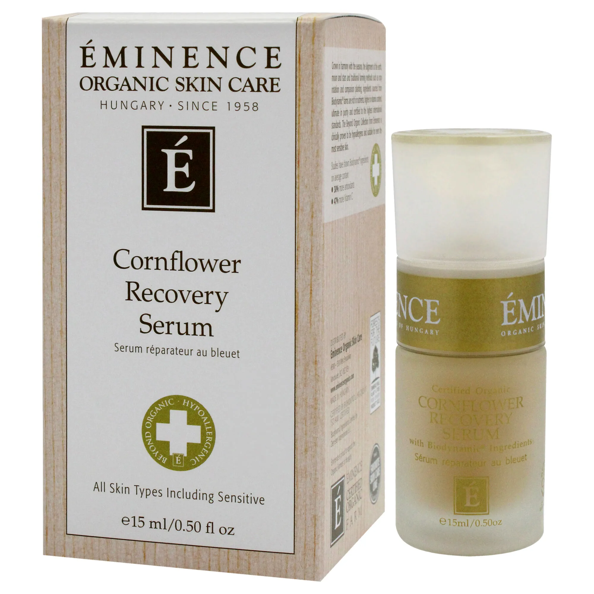 Cornflower Recovery Serum by Eminence for Unisex - 0.5 oz Serum