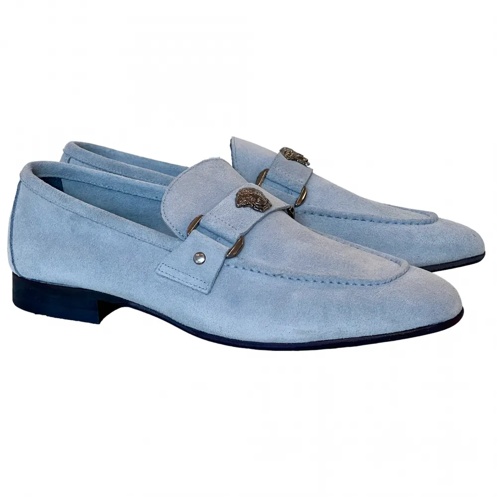 Corrente 5229 Suede Ornament Loafer Ice