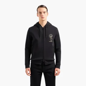 Cotton Blend Hooded Sweatshirt With Embroidery