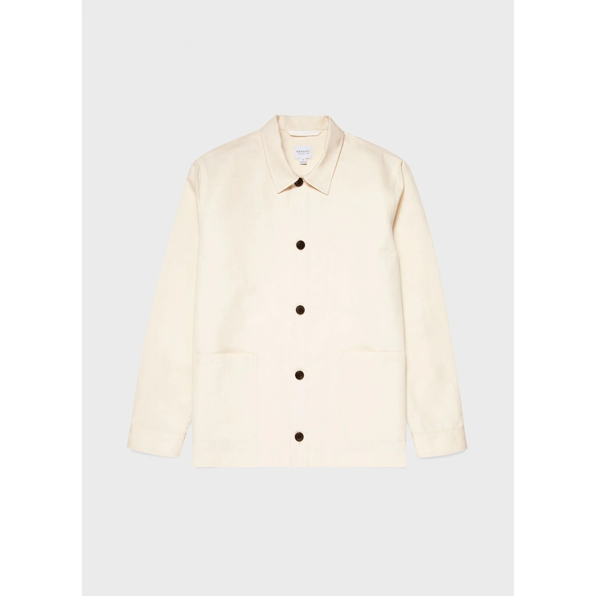 Cotton Linen Twin Pocket Jacket | Men | Undyed