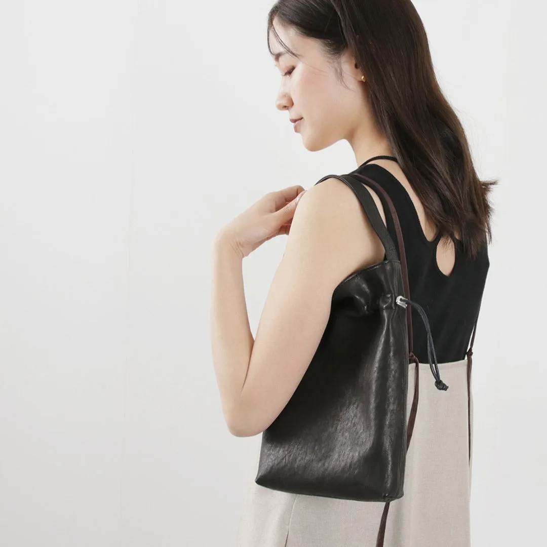 CREED（クリード） ドローストリング トート ホースレザー / メンズ レディース バッグ 鞄 小さめ 馬革 日本製 Drawstring Tote Cowlether