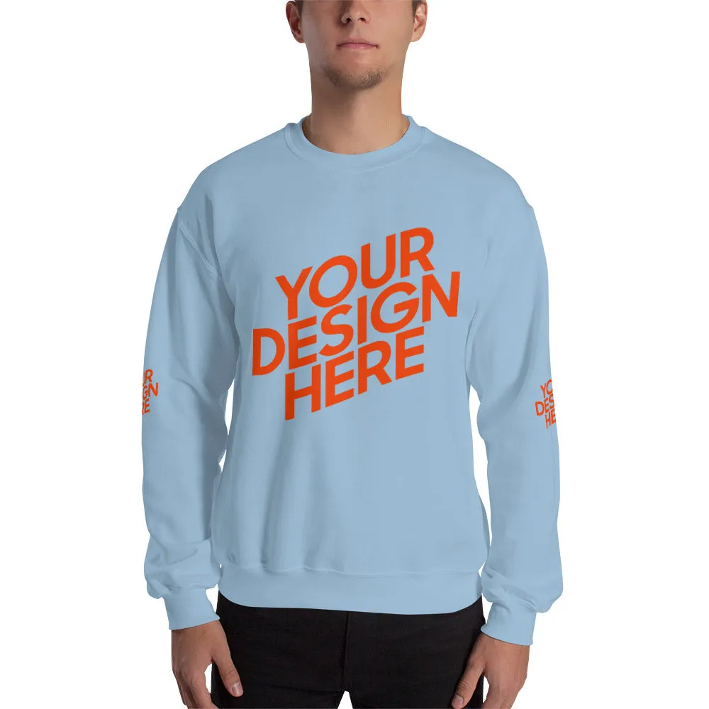 Crew-Ausschnitt Pullover Herren/Männer selbst gestalten und bedrucken