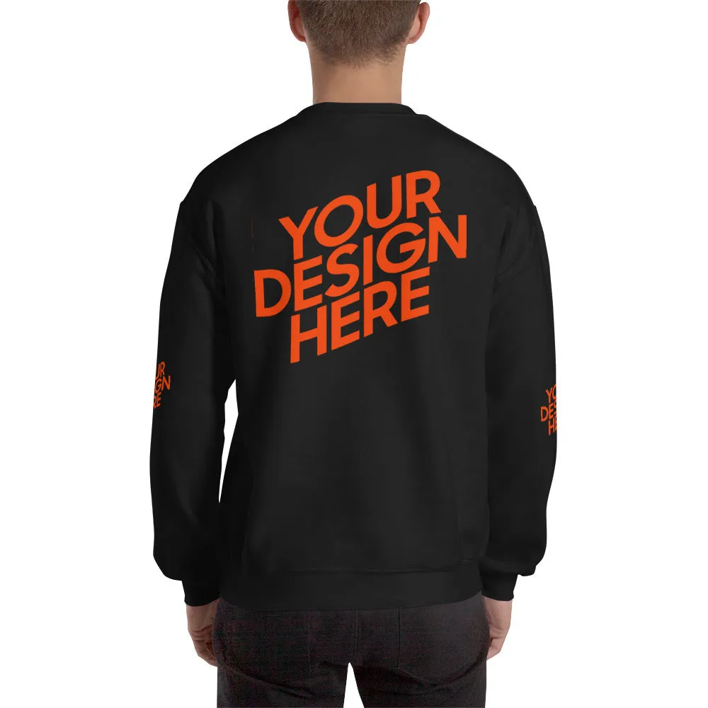 Crew-Ausschnitt Pullover Herren/Männer selbst gestalten und bedrucken