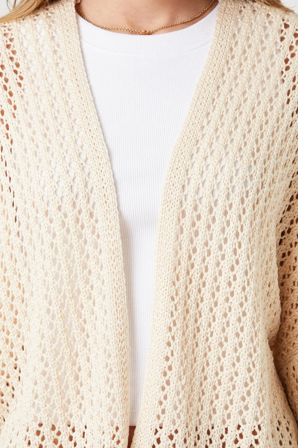 Crochet Long Sleeve Cardigan