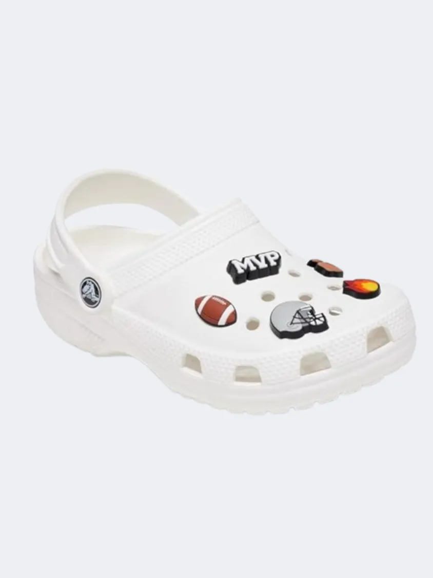 Crocs Football Star 5 Pack Unisex Lifestyle Pins Multicolor