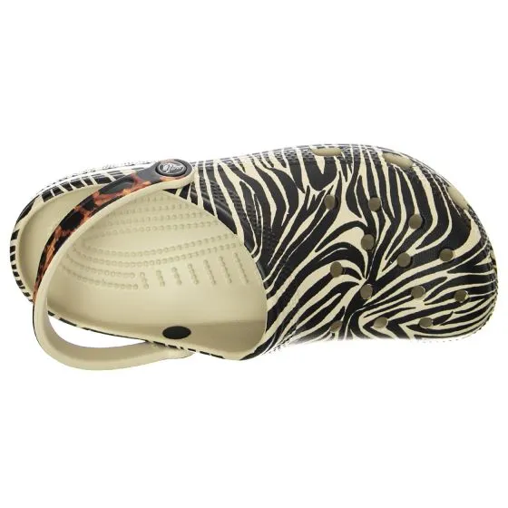 CROCS W' Classic Animal Remix Clog W Bone/Multi Animal Sandals