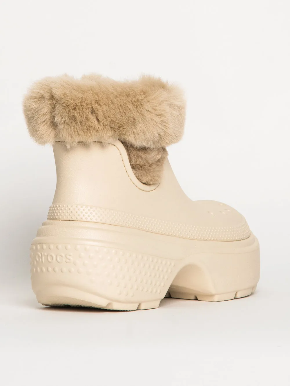 CROCS WOMENS CROCS STOMP LINED BOOT