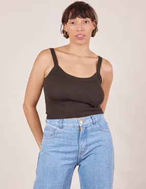 Cropped Cami - Espresso Brown