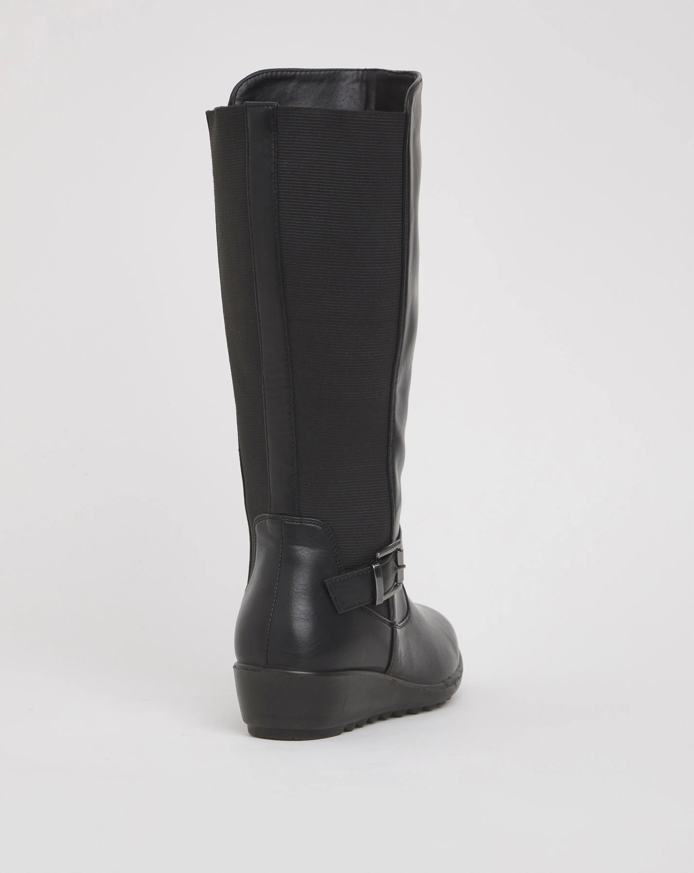 Cushion Walk Stretch High Leg Boot EEE Fit Curvy Plus Calf