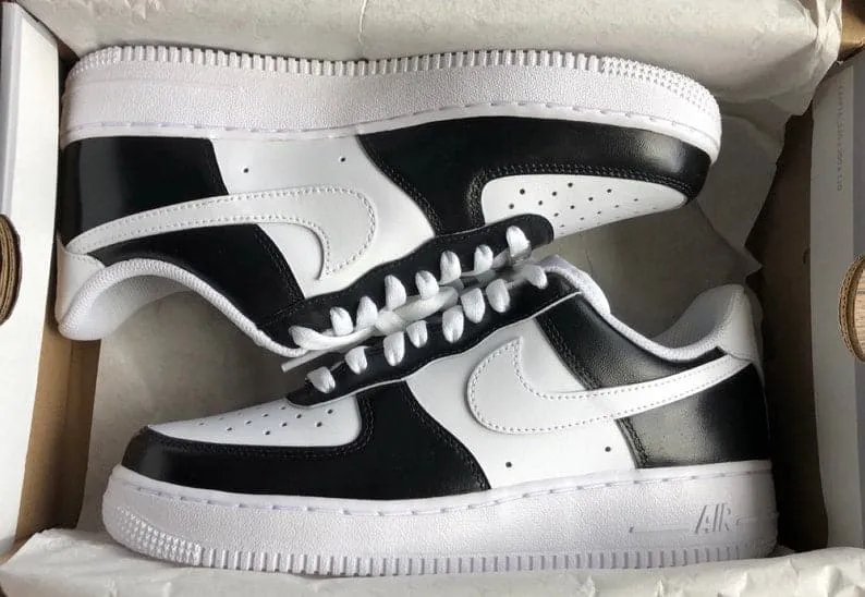 Custom Black&white Nike Air Force 1