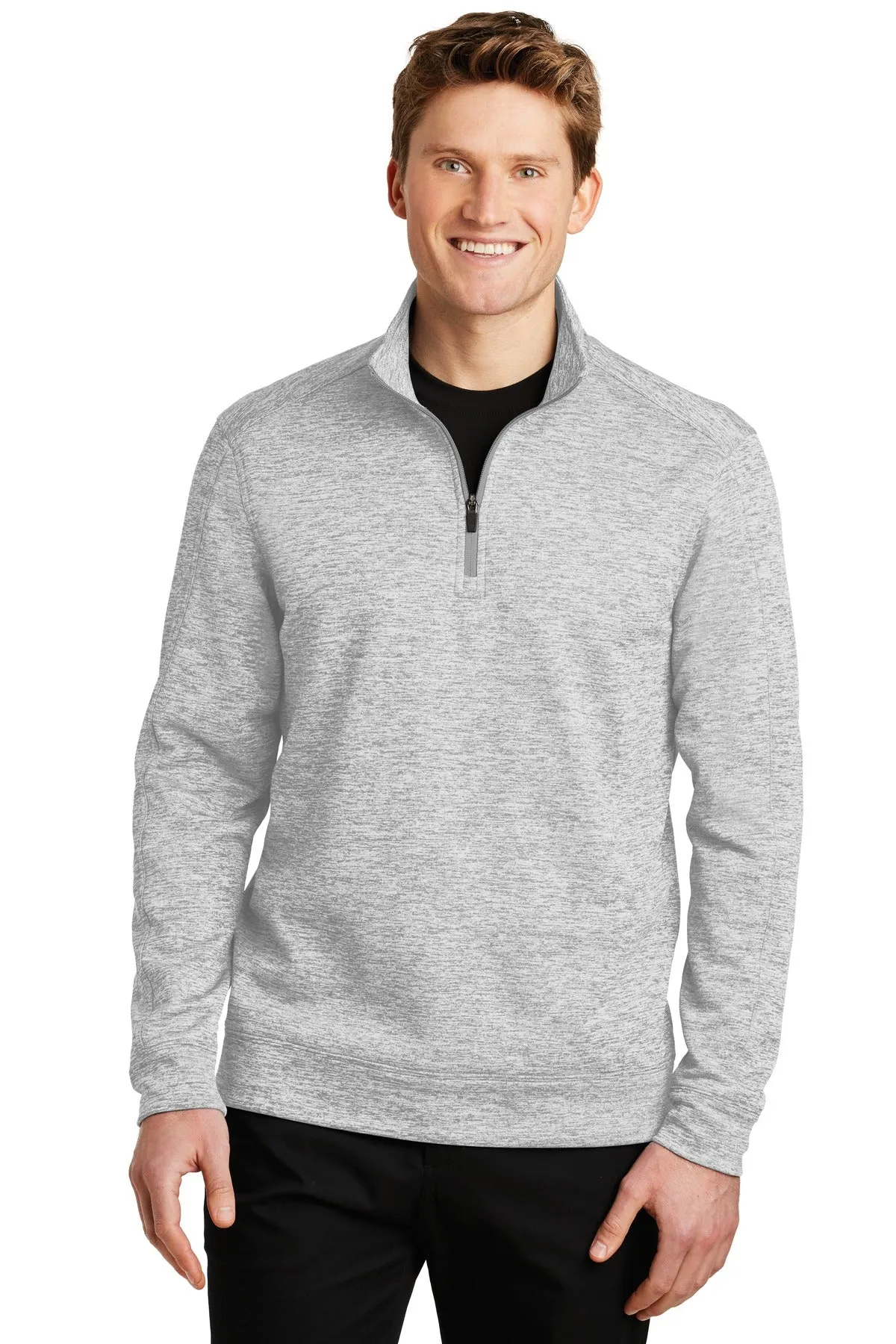 Custom Embroidered - Sport-Tek PosiCharge Electric Heather Fleece 1/4-Zip Pullover. ST226