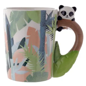 Cute Collectable Panda Shaped Handle Ceramic Mug SMUG187