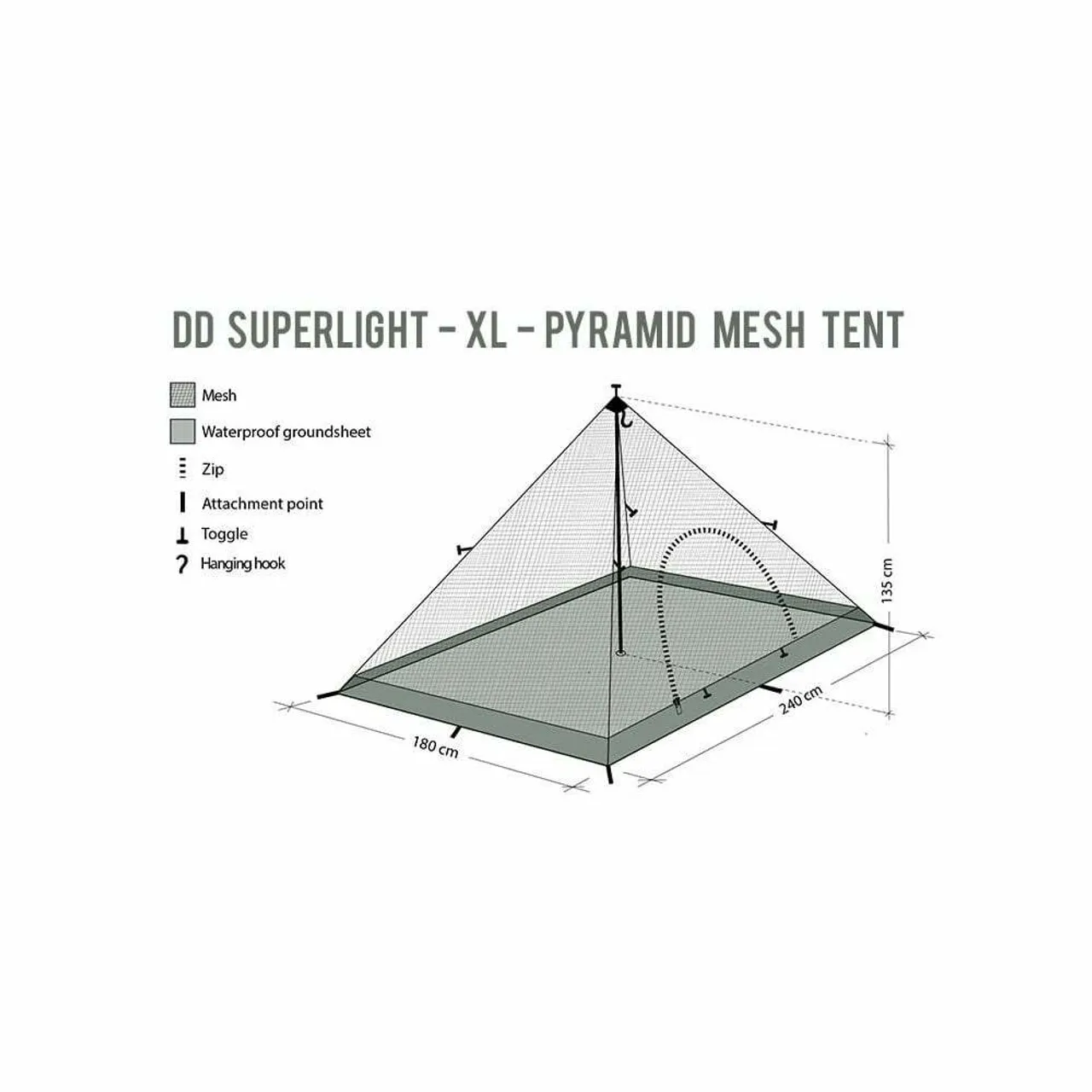 DD Superlight XL Pyramid Mesh Tent