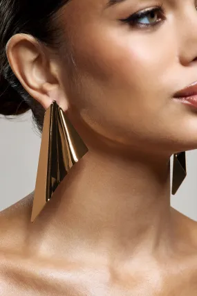 Deanna | Gold Statement Earrings