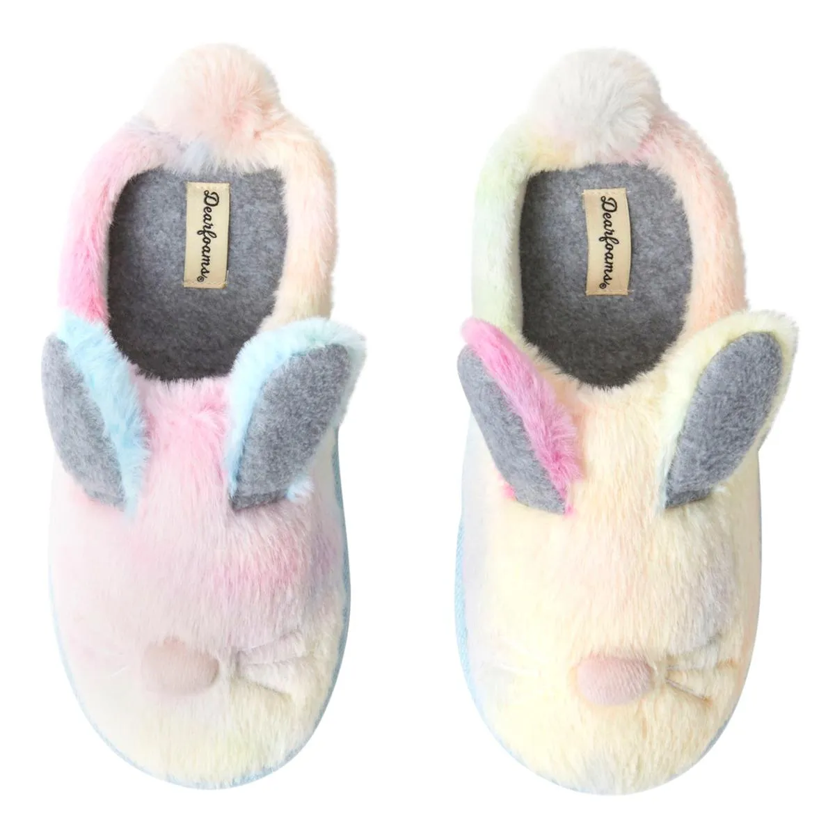      Dearfoams Kid's Matching Family Bunny Clog Slipper     