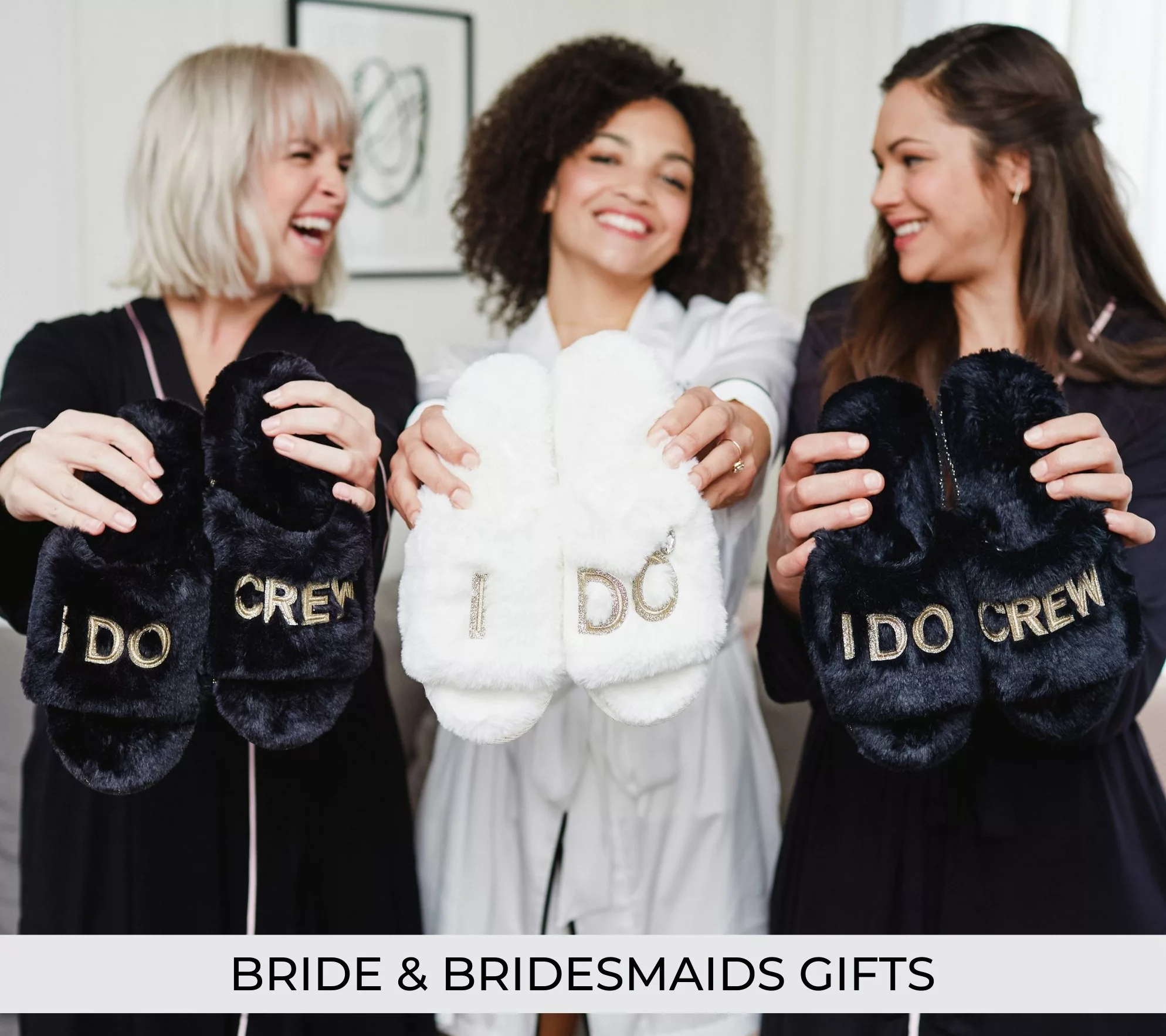 Dearfoams Women's Bride & Bridesmaids I Do Slide Slipper