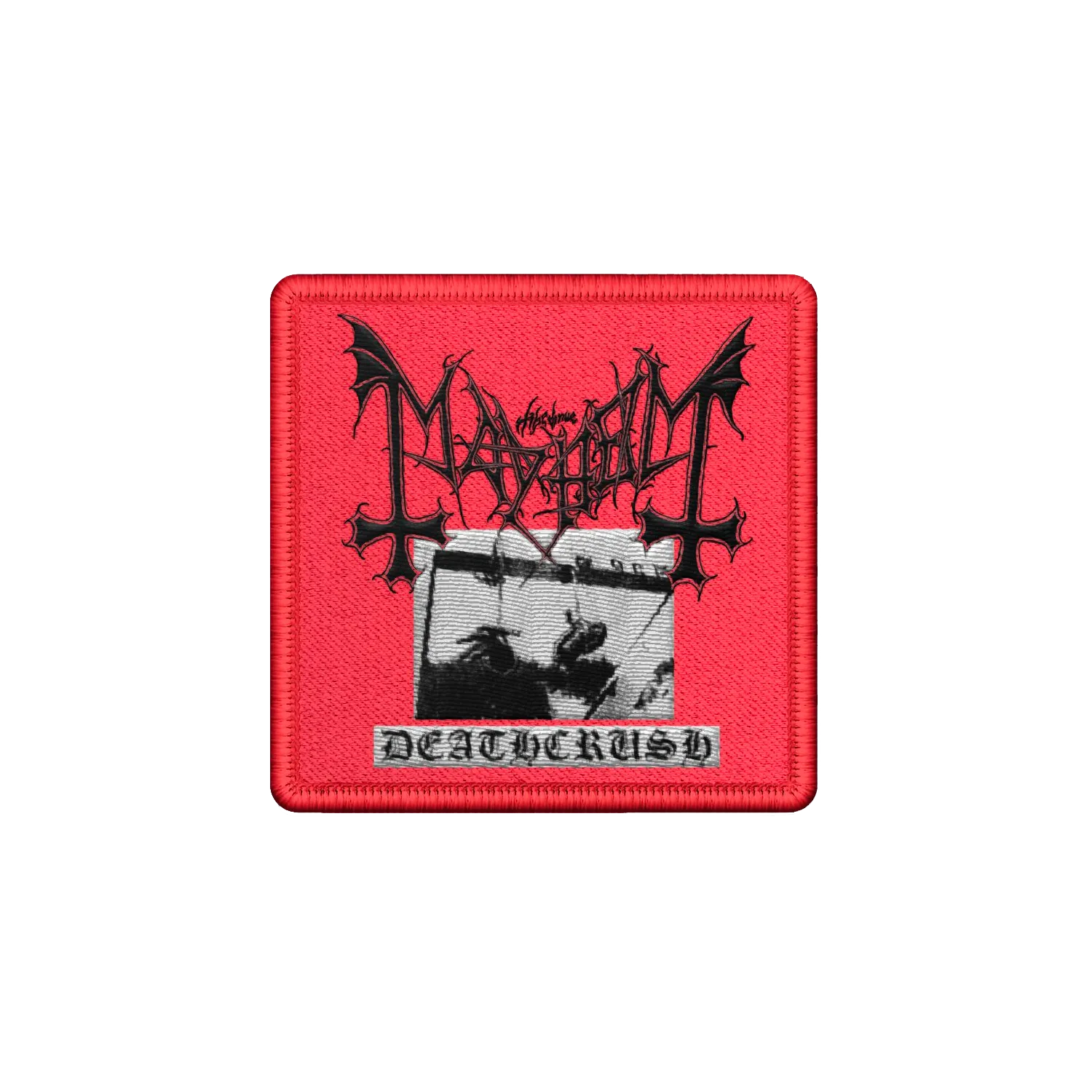 Deathcrush Embroidered Patch (Red)