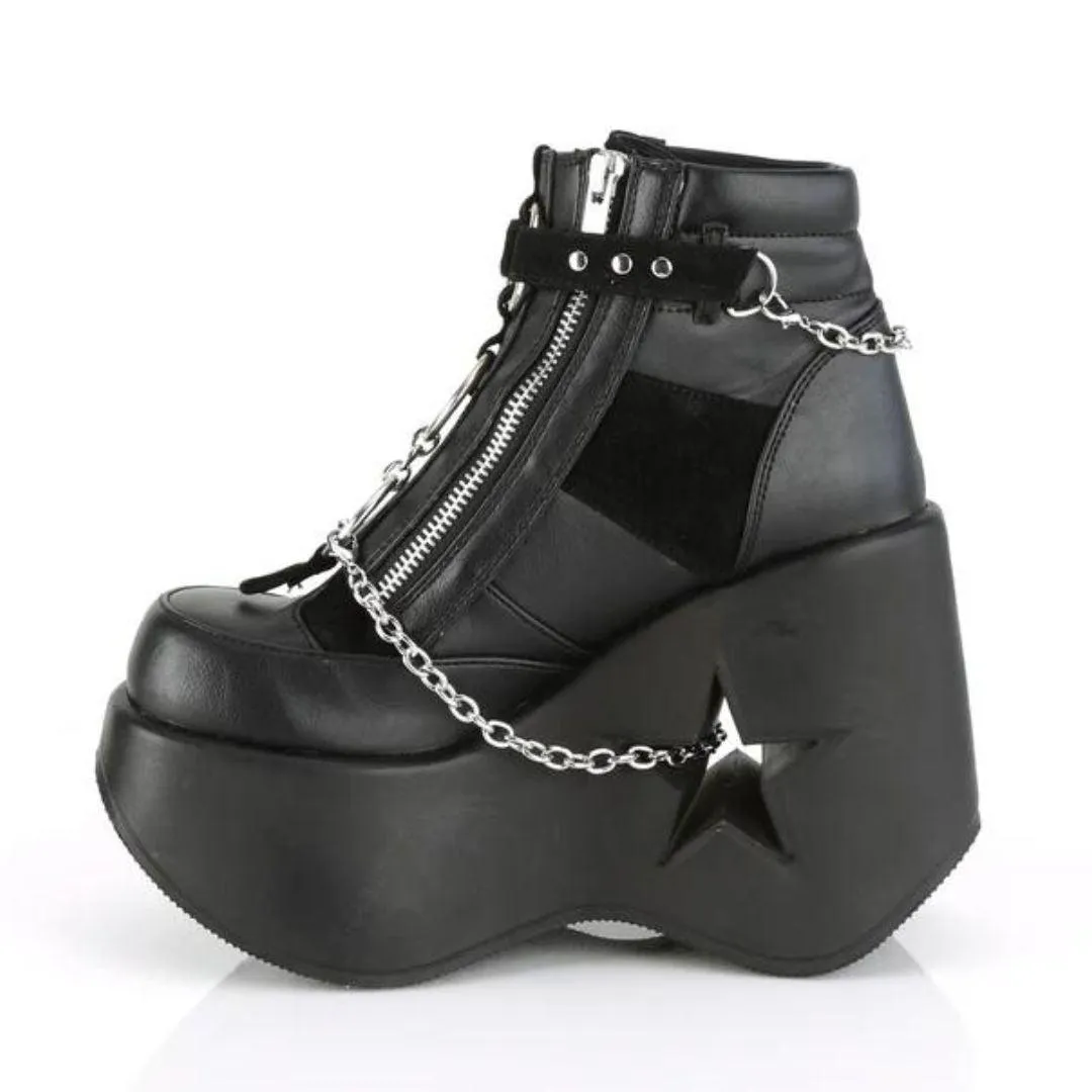 Demonia Dynamite-101 Vegan Leather Side Lace Boot