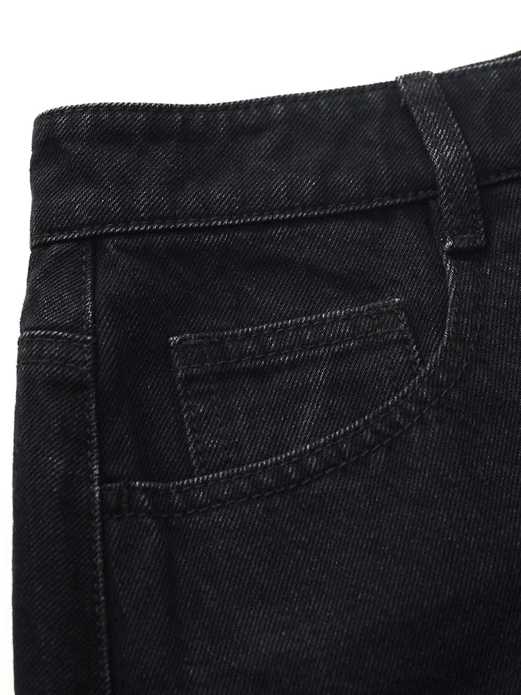 Denim Rhinestone Women Skirt 