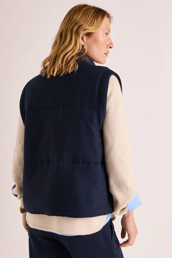 Devernois NOE1927 MILANO KNITTED QUILTED VEST