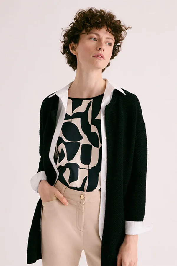 Devernois VAUBAN-W SHORT IRIDESCENT KNIT JACKET