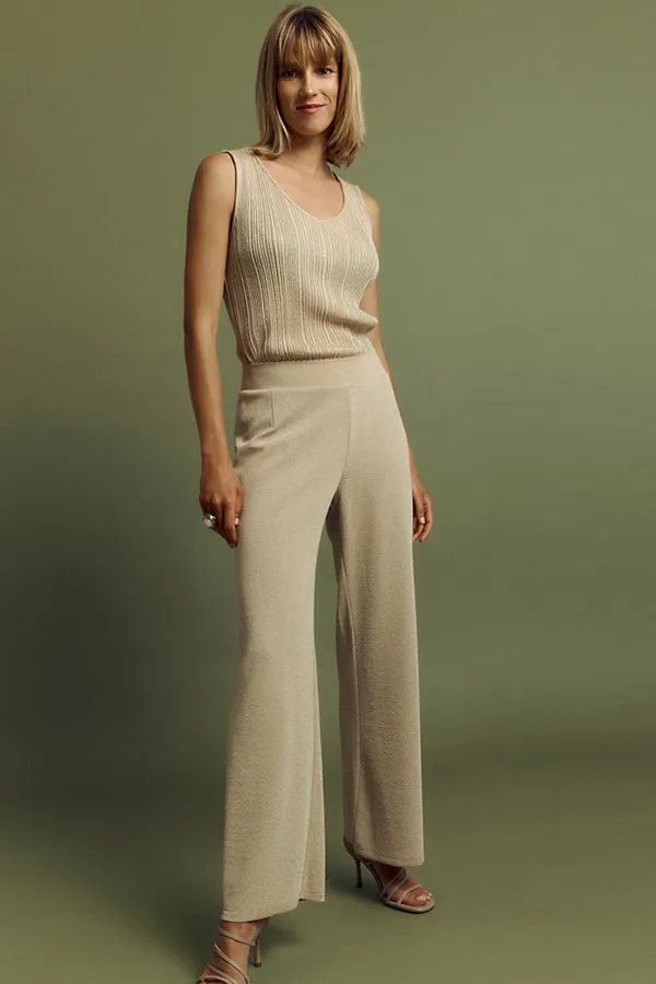 Devernois YALUX IRIDESCENT MILANO KNIT TROUSERS
