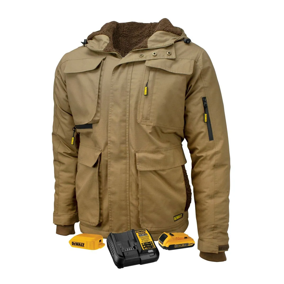 DEWALT RIPSTOP HEATED DUNE JACKET KIT – L