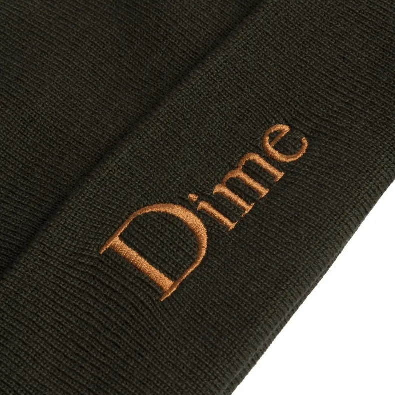 Dime Classic Wool Fold Beanie (Army)