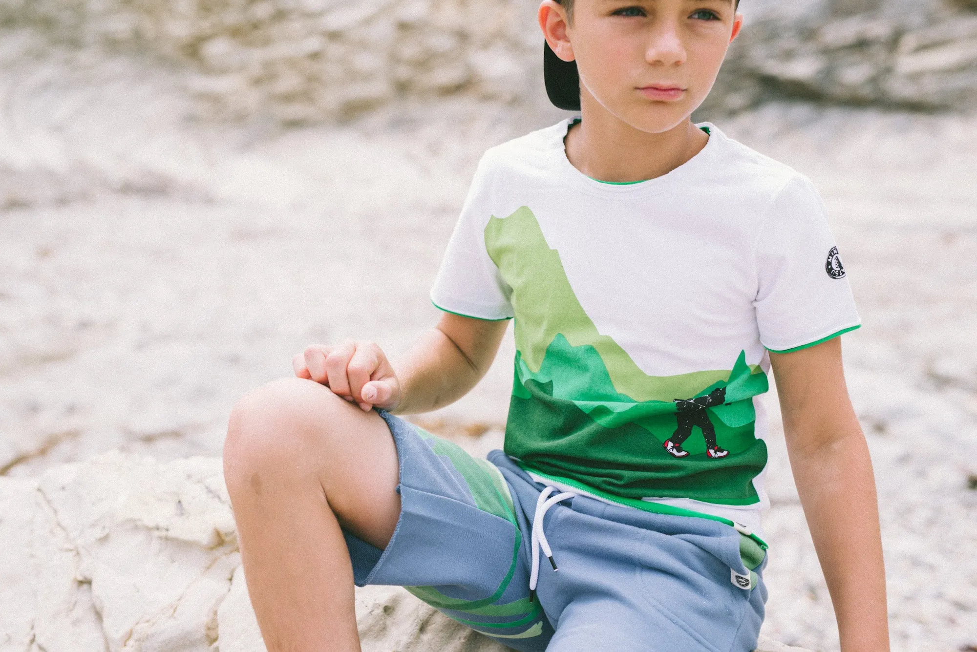 Dinosaur Mountain Big foot Sighting Romper by: Mini Shatsu